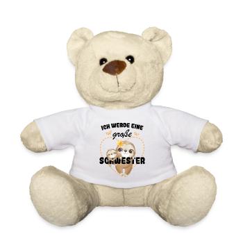Nachwuchs Verkünden Ich Werde Große Schwester 2027 - Teddy - Weiß - Vorne