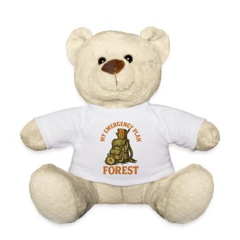 My Emergency Plan Forest Prepper Survival - Teddy Bear - white - Front