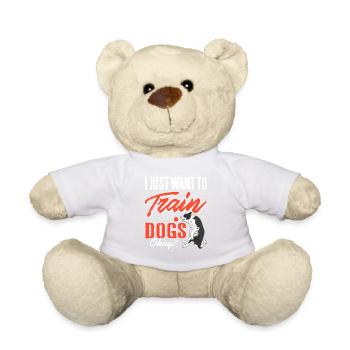 Je veux juste dresser des chiens d’accord Drôle Canine Pride - Nounours - blanc - Devant