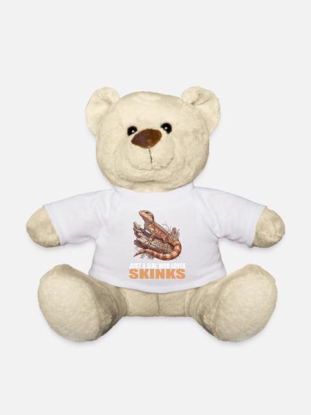 Skinke Skink - Teddybjørn - hvid