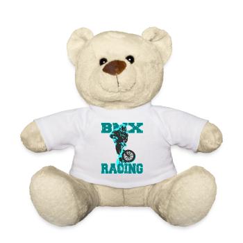 Extreme BMX Racing for Adrenaline Junkies - Teddy Bear - white - Front