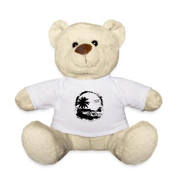 Mountainbiking Zeichnung - Teddy - Weiß - Vorne