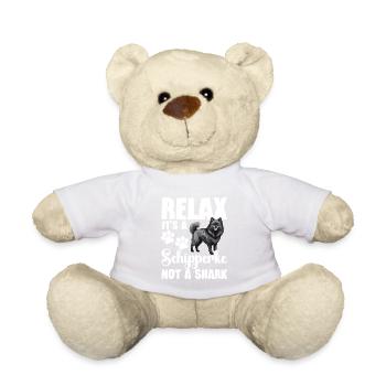 Entspannen Sie Es, Es Ist Ein Schipperke, Kein Hai - Teddy - Weiß - Vorne