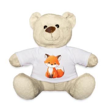 Mignon bébé renard - Nounours - blanc - Devant