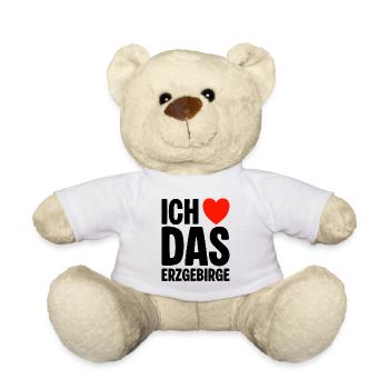 Ich liebe das Erzgebirge - Teddy - Weiß - Vorne