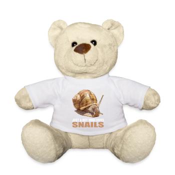 Snails Snail - Teddy Bear - white - Front