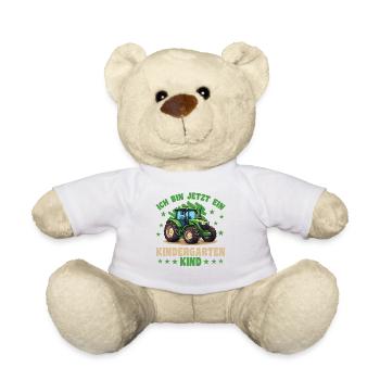 Je suis un enfant de maternelle Tracteur de jardin d’enfants - Nounours - blanc - Devant
