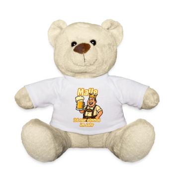 Party Outfit Men Men with Saying Weekend - Teddy Bear - white - Front