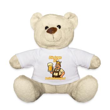 Party Outfit Men Men with Saying Weekend - Teddy Bear - white - Front
