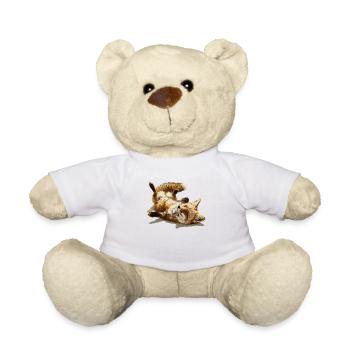 Süßer entspannter Fuchs – Verspieltes Wald-Tier - Teddy - Weiß - Vorne