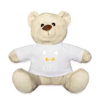 Don't Underestimate The Power Of A Midnight Feline - Teddy - Weiß - Vorne