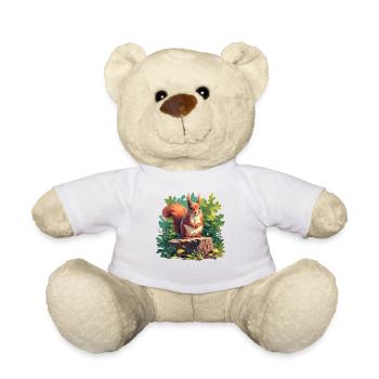 Squirrel - Teddy Bear - white - Front