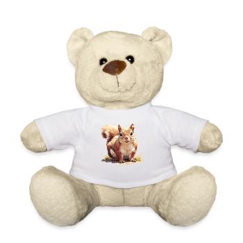 Squirrel - Teddy Bear - white - Front