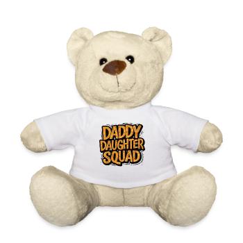 Daddy Daughter Squad Shirt - Teddy Bear - white - Front