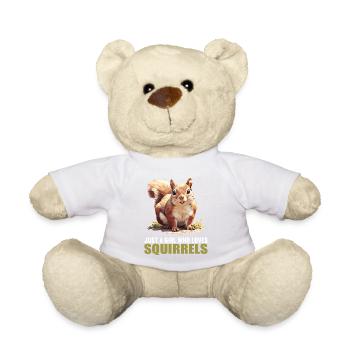 Squirrel - Teddy Bear - white - Front