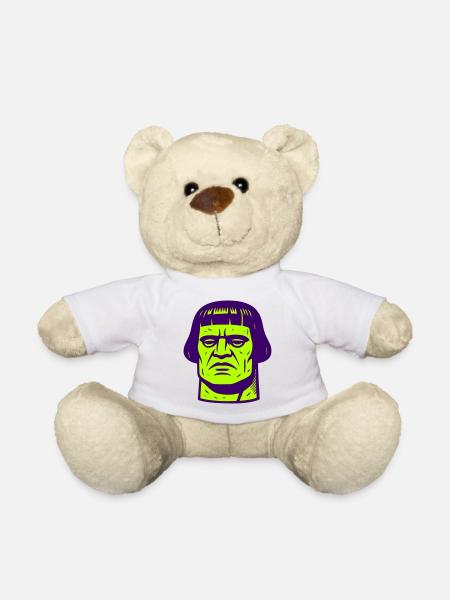 Monster Kopf / Golem - Teddy - Weiß