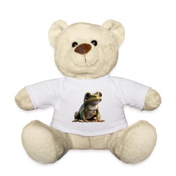 Frog Little Toad Tree Frog Frog Prince Frogs - Teddy Bear - white - Front