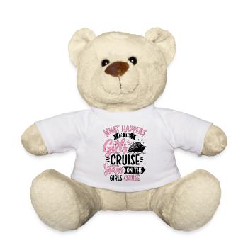 Sayings Design Girl Cruise - Teddy Bear - white - Front