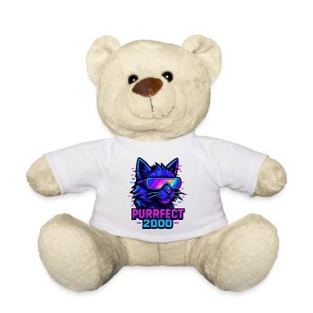 Neon Cat Purrfect 2000 Design - Nounours - blanc - Devant