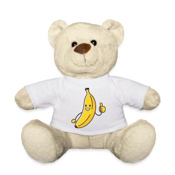 A funny banana - Teddy Bear - white - Front