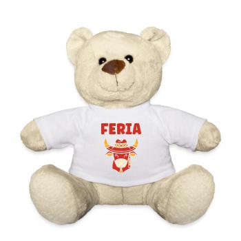 Kuh-Feria mit traditionellem Feria-Hut - Teddy - Weiß - Vorne