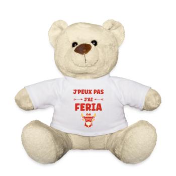 Kuh in bunter mexikanischer festlicher Feria - Teddy - Weiß - Vorne