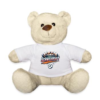 Schweinfurt Fußball Fan-Design - Teddy - Weiß - Vorne