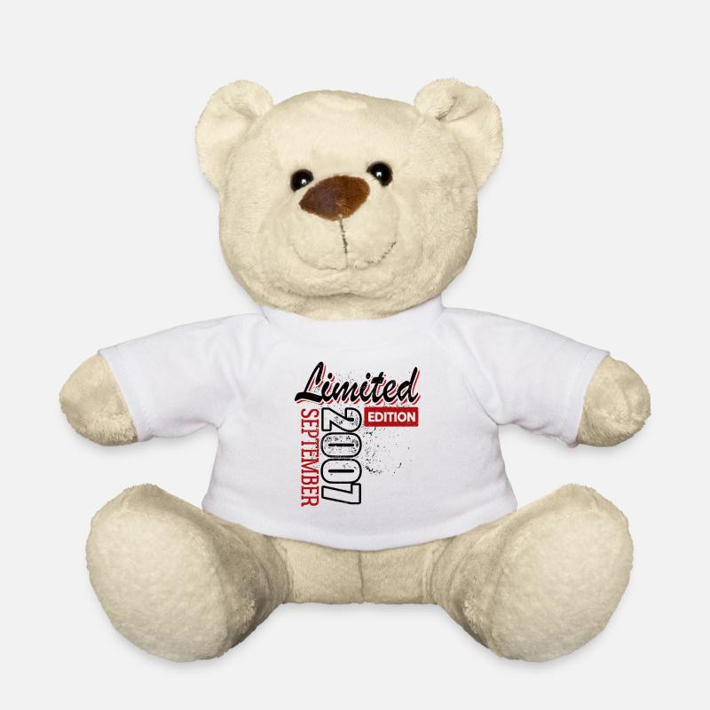 Limited Edition September 2007 Geburtstag Geschenk - Teddy - Weiß