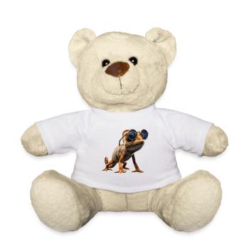 Chameleon Lizard Reptile Chameleon Iguana Lizard - Teddy Bear - white - Front