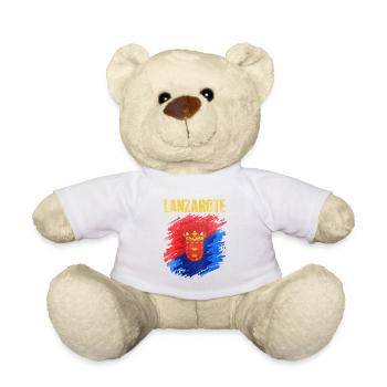 Lanzarote Island Coat of Arms Design - Teddy Bear - white - Front