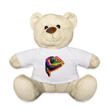 Chameleon Lizard Reptile Chameleon Iguana Lizard - Teddy Bear - white - Front
