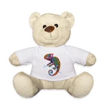 Chameleon Lizard Reptile Chameleon Iguana Lizard - Teddy Bear - white - Front