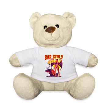 Les mauvaises filles ont meilleur goût que les filles tatouées B - Nounours - blanc - Devant