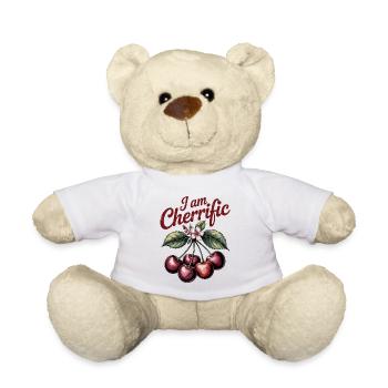 Je suis Cherrific – Boho Cherry Wordplay Vintage - Nounours - blanc - Devant