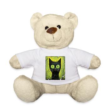 Regard de chat mystique - Nounours - blanc - Devant