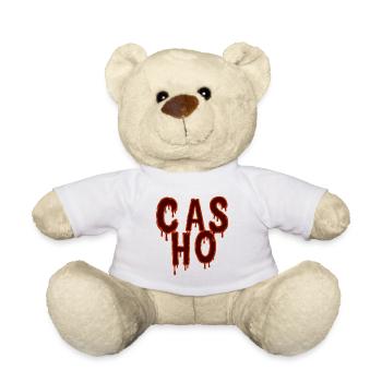 Tropfender Text Horror-Modedesign - Teddy - Weiß - Vorne