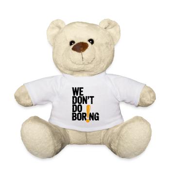 Wir langweilen nicht mit Ausrufezeichen - Teddy - Weiß - Vorne