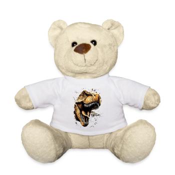 T-Rex Tyrannosaurus Rex Dino Daddy Dinosaurier - Teddy - Weiß - Vorne