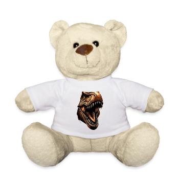 T-Rex Tyrannosaurus Rex Dino Daddy Dinosaurier - Teddy - Weiß - Vorne