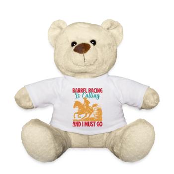 Barrel Racing Call-to-Action-Design - Teddy - Weiß - Vorne
