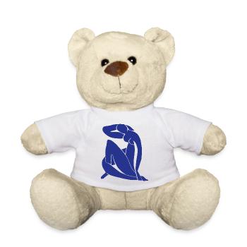 Blau Akt Kunst Impressionismus Matisse Fauvismus - Teddy - Weiß - Vorne