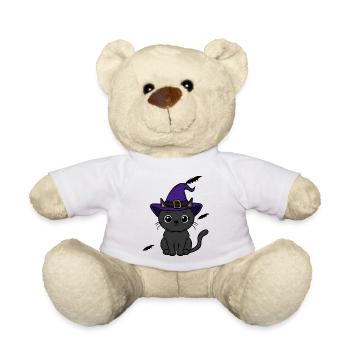 Katze Halloween - Teddy - Weiß - Vorne