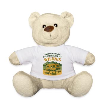 Das Einzige Wlan Das Ich Brauche Ist Wildnis - Teddy - Weiß - Vorne