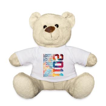 LIMITED EDITION 2011 14 YEARS 14TH BIRTHDAY - Teddy Bear - white - Front