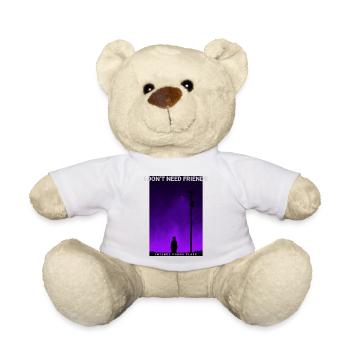 I Dont Need Friends Dark Phonk Lofi Grunge Edgy - Teddy Bear - white - Front