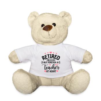 Citation sur les enseignants retraités et les enseignants pour toujours - Nounours - blanc - Devant