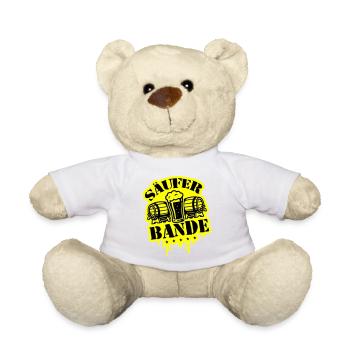 Säufer Bande Bier - Teddy - Weiß - Vorne