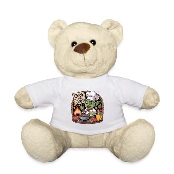 Whimsical Goblin Chef Illustration - Teddy Bear - white - Front