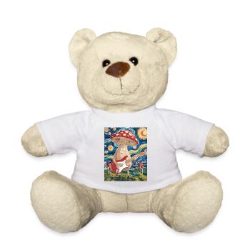 Pilz-Musiker im Traumnacht-Design - Teddy - Weiß - Vorne