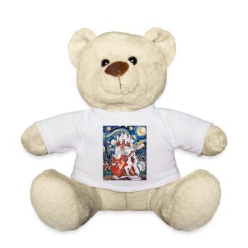 Style nuit étoilée pour chien - Nounours - blanc - Devant